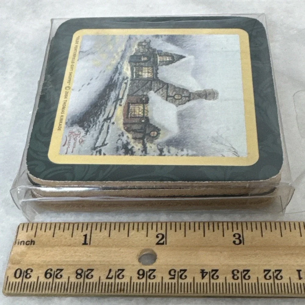 Thomas Kinkade Victorian Christmas 2004 Coasters New In Package